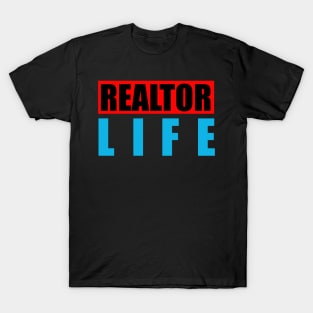 Realtor Life Fathers Day Gift Funny Retro Vintage T-Shirt